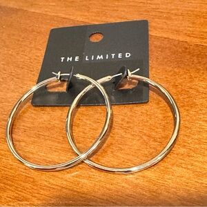 The limited gold hoop earrings